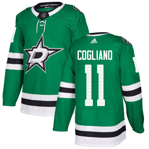 Adidas Dallas Stars #11 Andrew Cogliano Green Home Authentic Youth Stitched NHL Jersey->youth nhl jersey->Youth Jersey